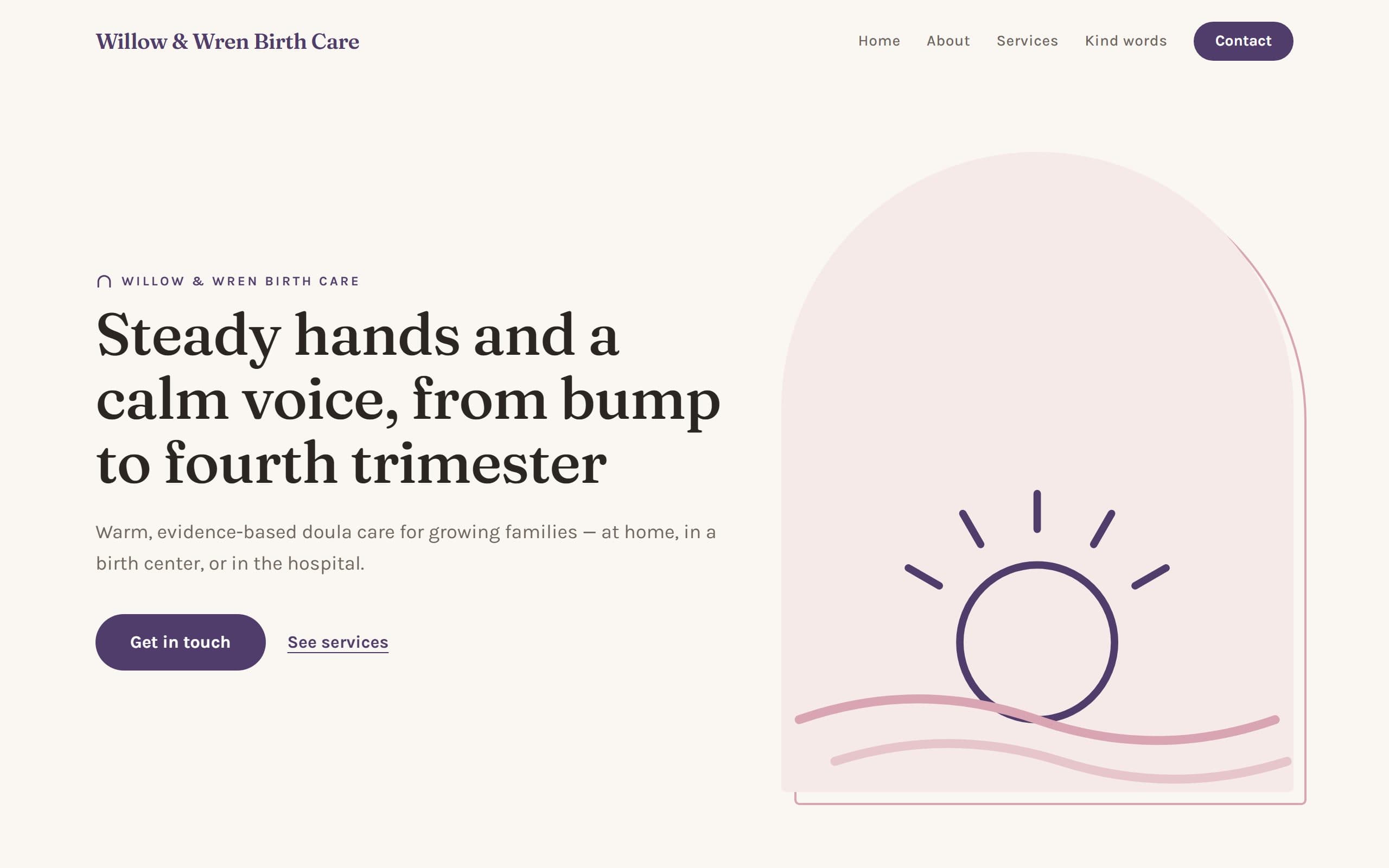 Haven — homepage screenshot
