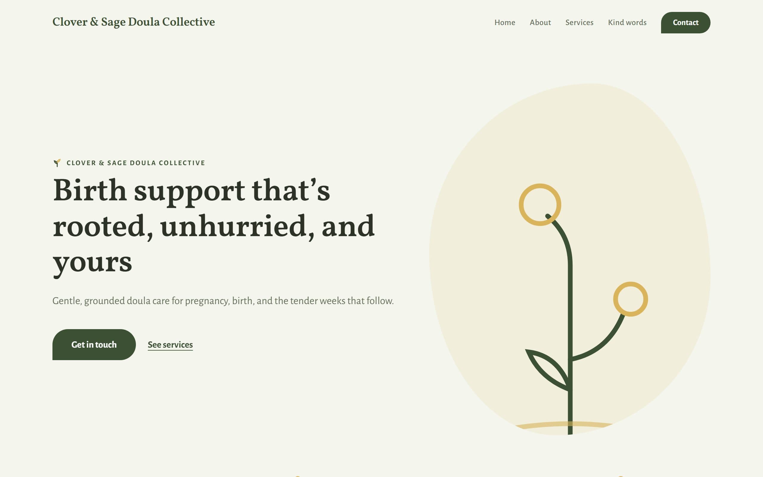 Meadow — homepage screenshot
