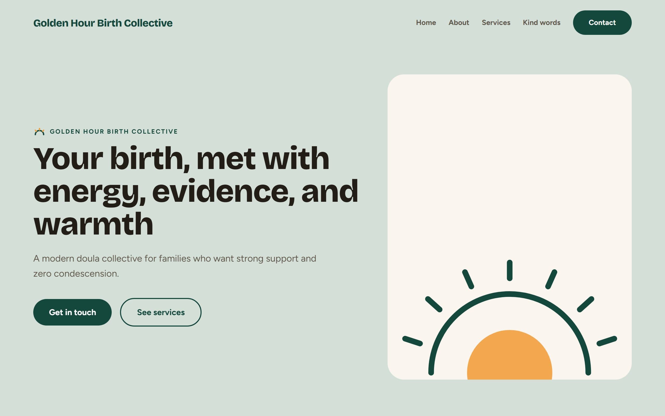 The Solstice template — demo homepage